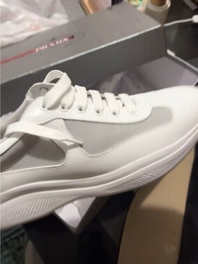 Prada (white) Low-Top Sneakers
